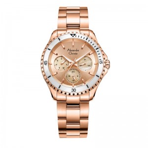 Alexandre Christie AC 2A54 Full Rosegold BFBRGLNSL Ceramic Ring